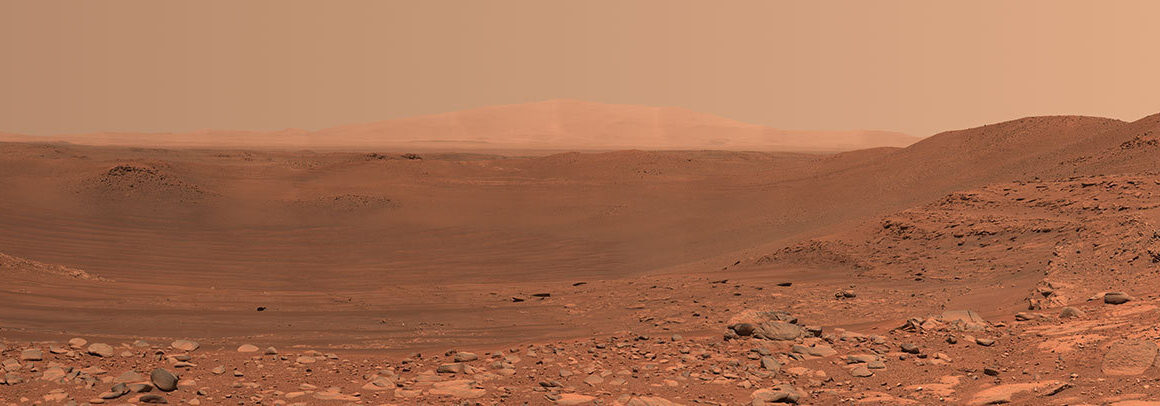 This view of the interior of Belva Crater was generated using data collected by the Mastcam-Z instrument aboard NASA’s Perseverance Mars rover on April 22, 2023, the 772nd Martian day, or sol, of the mission. 