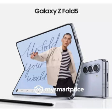 Galaxy Z Fold 5 leaked press render