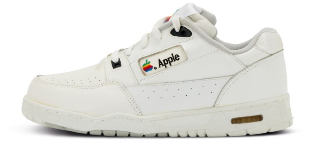 Rare Apple trainers with vintage rainbow logo go up for sale in US | Science & Tech News