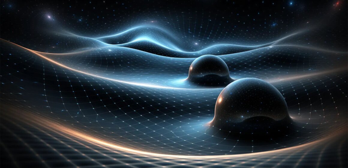 Gravitational Waves Dark Matter Astrophysics Illustration