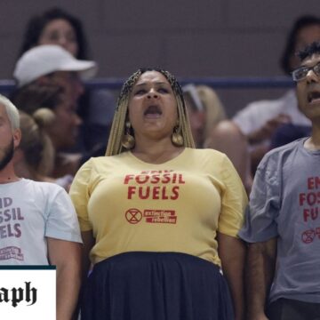 Coco Gauff semi-final interrupted by fossil fuel protesters