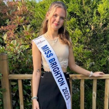 Miss Brighton highlighting Crohn's disease in Miss Great Britain bid