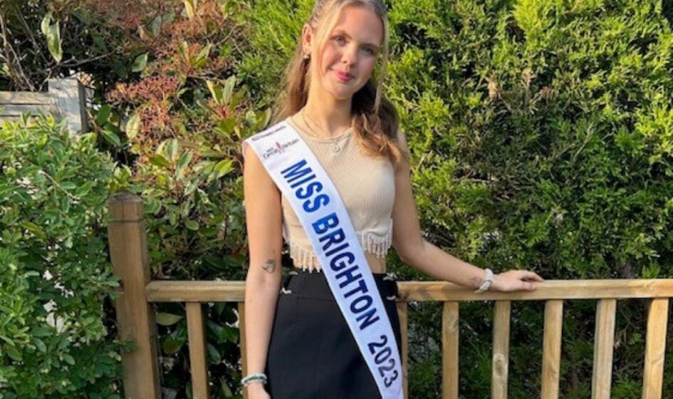 Miss Brighton highlighting Crohn's disease in Miss Great Britain bid