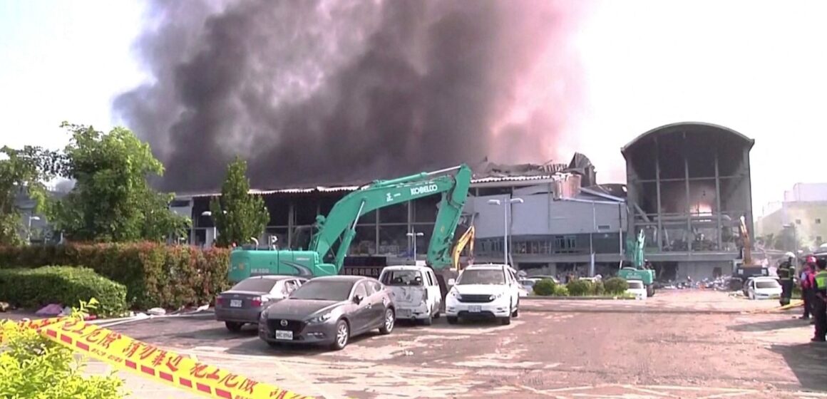 Taiwan: Fire and explosions at golf ball factory kill at least five | World News